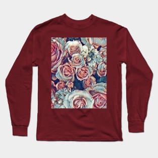 Antique roses pattern Long Sleeve T-Shirt